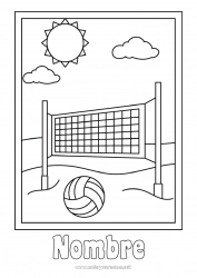 Dibujo libre Sport Globos Playa Vóleibol Deportes en equipo