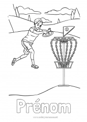 Dessin gratuit Sport Autres sports Ultimate, frisbee