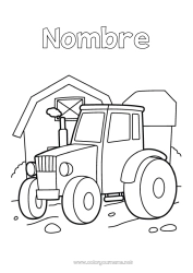 Dibujo libre Tractor Vehículos agrícolas Granja Agricultor Oficios de la Granja