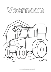 Gratis tekening Tractor Boerderijvoertuigen Boerderij Boer Boerderijberoepen