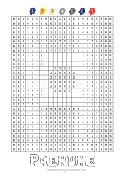 Pagină de colorat gratuită Număr Rachetă Vehicule Desene magice de colorat Activități pentru copii Spațiu Vehicule aeriene