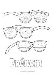 Dessin gratuit Été Lunettes