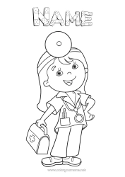 Colouring to customise Doctor Physician Health Professions