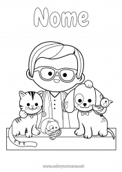 Disegno gratuito Gatto Cane Animale CanI e gatti Professioni sanitarie Veterinario