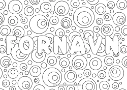 Gratis farvelægning Mandala Dekoreret navn Drik Sodavand Zentangle Limonade Champagne Dekorativ baggrund