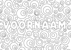 Gratis kleurplaat Mandala Gedecoreerde naam Drankje Frisdrank Zentangle Limonade Champagne Decoratieve achtergrond