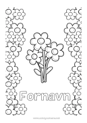 Gratis fargelegging Blomster Barnevakt Gratulerer!
