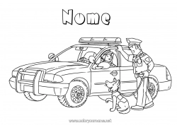 Colorazione gratuita Veicoli Auto Polizia Veicoli della polizia Veicoli di soccorso e di emergenza Auto, van e camper Mestieri della Sicurezza