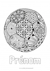 Coloriage gratuit Football Ballon de foot Ballons Zentangle Jeux et jouets Sports d'équipe