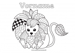 Kostenlose Malvorlage Mandala Löwe Tier Mittelstufenmalvorlagen Zentangle Wilde Tiere Afrikas