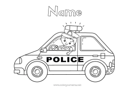Colouring to customise Vehicles Police Police Vehicles Emergency And Rescue Vehicles Security Occupations