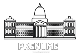 Pagină de colorat personalizată Argentină Buenos Aires