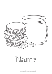 Free coloring Cake Treats Argentina Jam