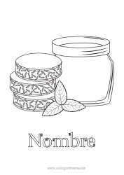 Colorear gratis Tarta Golosinas Argentina Mermelada