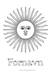 Gratis tegning Sol Symboler Argentina