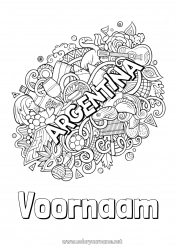 Gratis tekening Mandala Symbolen Complex Kleurplaten Argentinië