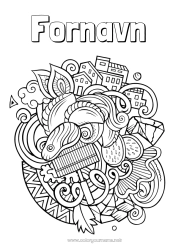 Gratis tegning Mandala Symboler Argentina