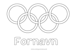 Farvelægningssiden tilpasning Sport Pokalen, trofæet, medaljen Konkurrencer og priser Olympiske Lege
