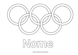 Colorazione gratuita Sport Coppa, trofeo, medaglia Competizioni e premi Giochi Olimpici