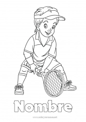 Dibujo libre Sport Chico Tenis Deportes de raqueta