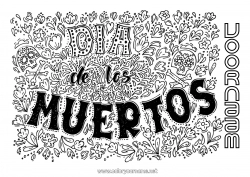 Gratis tekening Schedel Dia de los Muertos