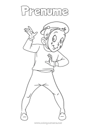 Desen liber de colorat Mime