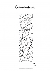 Child coloring page Autumn Leaves Bookmark