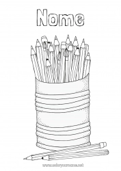 Disegno gratuito Arte Pennello Matita Forniture scolastiche