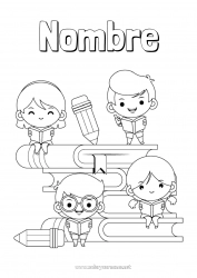 Dibujo libre Niño Libro Lectura Lápiz Regreso a clases Estudiante Útiles escolares