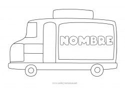 Dibujo libre Camión Vehículos Dibujos fáciles para colorear Camiones y vehículos utilitarios