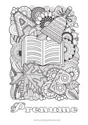 Desen liber de colorat Mandala Toamnă Clopot Frunze Desene de colorat complexe Carte Lectură Întoarcerea la școală
