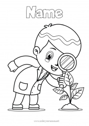 Coloring to customize Exploration Careers Scientist Science