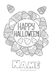 Free colouring Sweets Trick or treat? Halloween Halloween sign-up