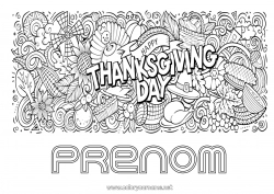 Dessin gratuit Thanksgiving Automne