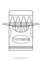 Kostenlose Zeichnung Buntstift Einfache Ausmalbilder Bleistift Schulbeginn Schulbedarf