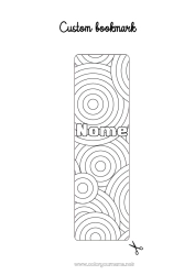 Disegno gratuito Estate Segnalibro Zentangle Forme geometriche