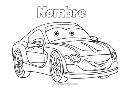 Dibujo libre Vehículos Coches Automóviles, furgonetas y autocaravanas Cartoon Vehículos con personajes