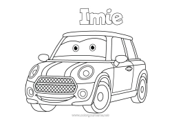 Rysunek za darmo Pojazdy Samochód Samochody, furgonetki i kampery Bajka animowana Kreskówka Pojazdy postaci