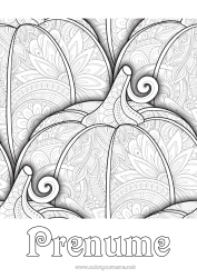 Desen liber de colorat Dovleac Desene de colorat complexe Zentangle