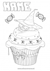 Free drawing Sweets Pumpkin Cake