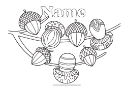 Colouring to customise Autumn Mushroom Gland