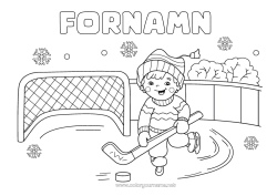 Gratis teckning Sport Lagsporter Hockey Vintersporter