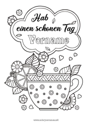 Kostenlose Zeichnung Tasse Positiv Tee Getränk