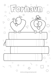 Gratis fargelegging Bok Lesing Tegneserie
