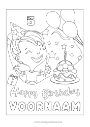 Gratis tekening Taart Voetbal Voetbal Cadeaus Verjaardag Verjaardag (Frans) Bericht Aangepaste verjaardagsleeftijd Teamsporten