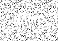 Free colouring Ghost Decorated name Complex colouring pages