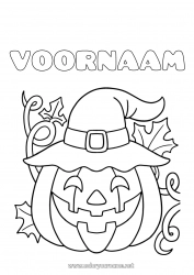 Gratis tekening Pompoen Jack O'Lantern Hoed