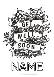 Free colouring Flowers Calm and zen Ill