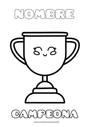 Dibujo libre Sport Chica Copa, trofeo, medalla Competitions and Rewards