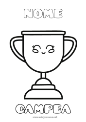 Desenho grátis Esporte Menina Copa, troféu, medalha Competições e Prêmios